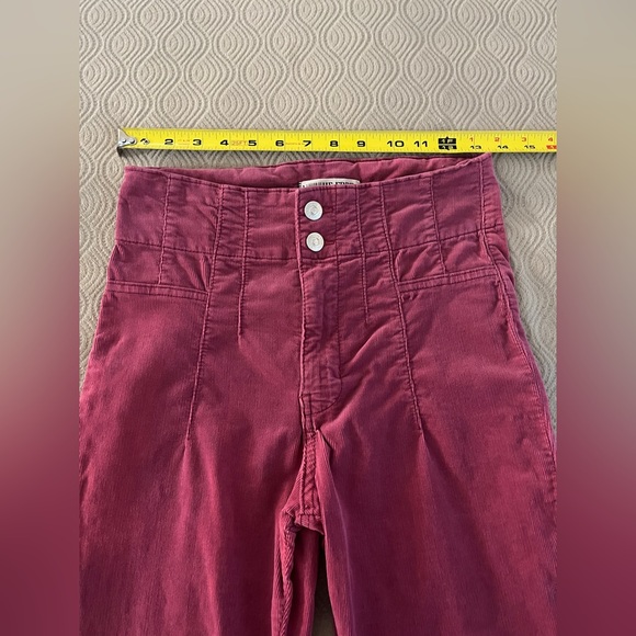 🆕 Free People Jayde flare cords in magenta size 26 - Picture 10 of 16